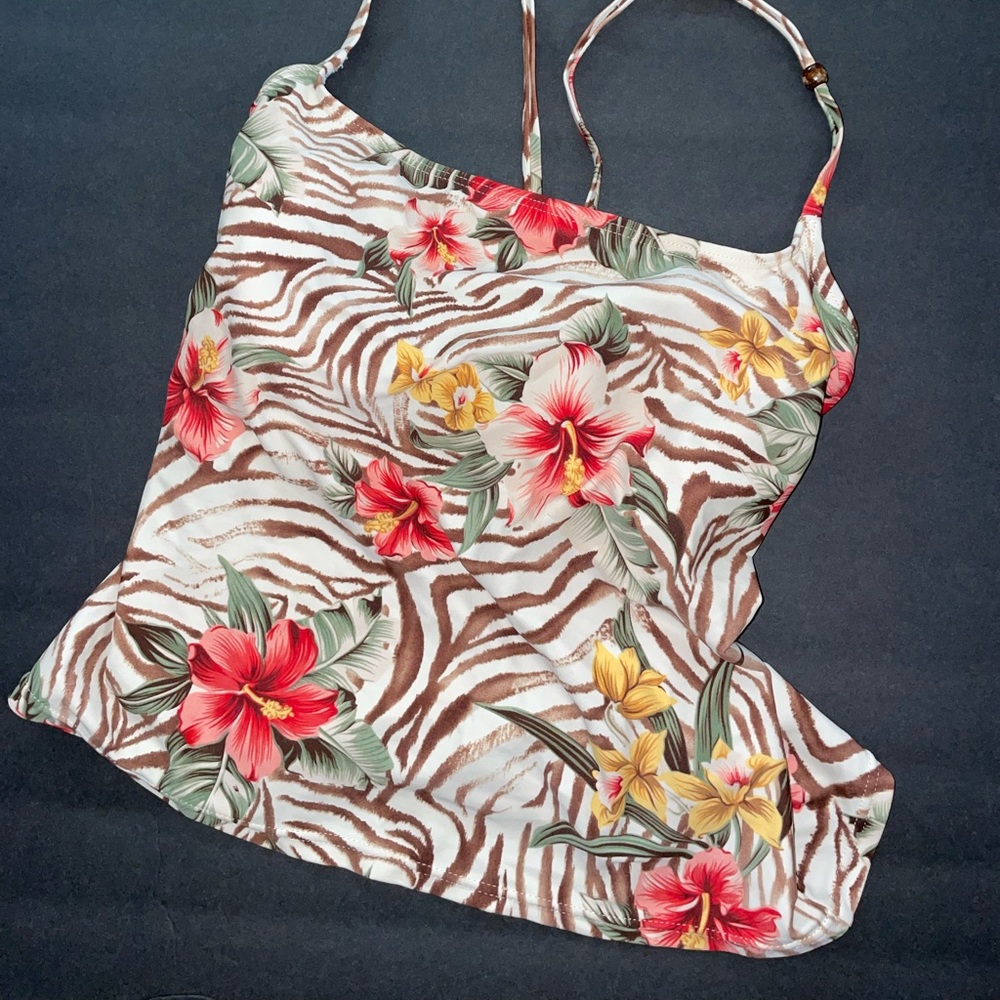 floral print bathing top